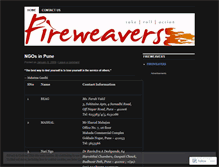 Tablet Screenshot of fireweaversngos.wordpress.com