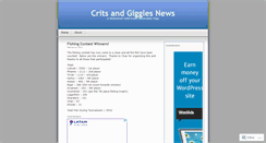 Desktop Screenshot of crittys.wordpress.com