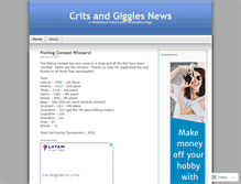 Tablet Screenshot of crittys.wordpress.com