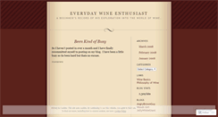 Desktop Screenshot of everydaywineenthusiast.wordpress.com