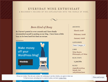 Tablet Screenshot of everydaywineenthusiast.wordpress.com