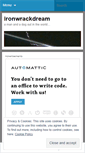 Mobile Screenshot of ironwrackdream.wordpress.com