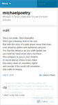 Mobile Screenshot of michaelpoetry.wordpress.com