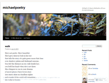 Tablet Screenshot of michaelpoetry.wordpress.com