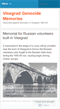 Mobile Screenshot of genocideinvisegrad.wordpress.com