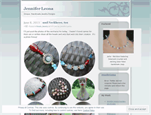 Tablet Screenshot of jenniferleona.wordpress.com