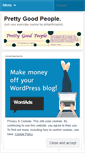 Mobile Screenshot of prettygoodpeople.wordpress.com