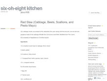 Tablet Screenshot of 608kitchen.wordpress.com