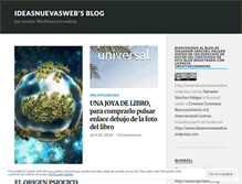 Tablet Screenshot of ideasnuevasweb.wordpress.com