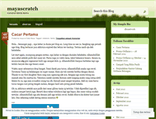 Tablet Screenshot of mayascratch.wordpress.com