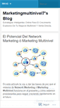 Mobile Screenshot of marketingmultinivel7.wordpress.com