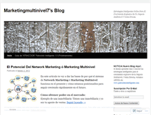 Tablet Screenshot of marketingmultinivel7.wordpress.com