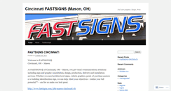 Desktop Screenshot of cincinnatifastsigns.wordpress.com