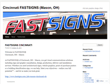 Tablet Screenshot of cincinnatifastsigns.wordpress.com