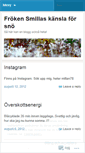 Mobile Screenshot of frokensmillaskanslaforsno.wordpress.com