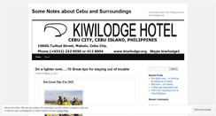 Desktop Screenshot of kiwilodgecebu.wordpress.com