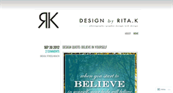 Desktop Screenshot of designbyrita.wordpress.com