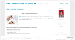 Desktop Screenshot of obattradisionalmaniencer21.wordpress.com