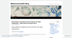 Desktop Screenshot of markdownham06.wordpress.com