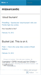 Mobile Screenshot of mizsarcastic.wordpress.com