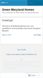 Mobile Screenshot of greenmarylandhomes.wordpress.com