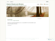 Tablet Screenshot of greenmarylandhomes.wordpress.com