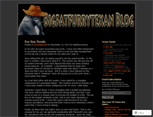 Tablet Screenshot of bigfatfurrytexan.wordpress.com