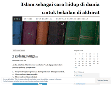 Tablet Screenshot of mylifeis4islam.wordpress.com