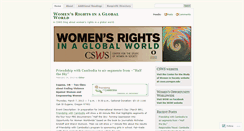 Desktop Screenshot of cswswomensrights.wordpress.com