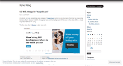 Desktop Screenshot of kylechristopherking.wordpress.com