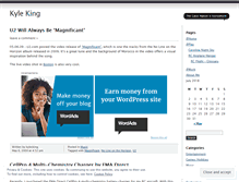 Tablet Screenshot of kylechristopherking.wordpress.com