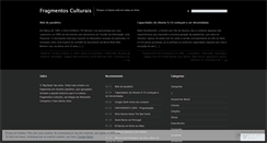 Desktop Screenshot of fragmentosculturais.wordpress.com
