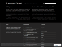 Tablet Screenshot of fragmentosculturais.wordpress.com