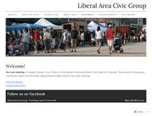 Tablet Screenshot of liberalareacivicgroup.wordpress.com