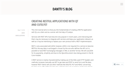 Desktop Screenshot of dantti.wordpress.com