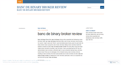 Desktop Screenshot of google.bancdebinarybrokerreview.wordpress.com