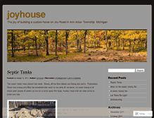 Tablet Screenshot of joyhouse.wordpress.com