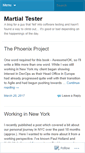 Mobile Screenshot of martialtester.wordpress.com