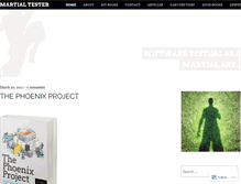 Tablet Screenshot of martialtester.wordpress.com