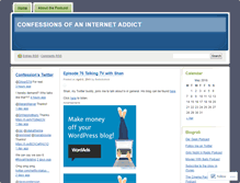 Tablet Screenshot of confessionsofaninternetaddict.wordpress.com