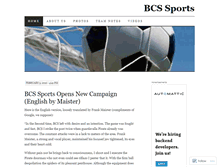 Tablet Screenshot of bcssports.wordpress.com