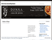 Tablet Screenshot of donnacasadepizza.wordpress.com