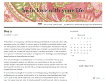 Tablet Screenshot of beinlovewithyourlife.wordpress.com