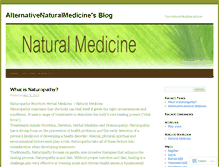 Tablet Screenshot of alternativenaturalmedicine.wordpress.com