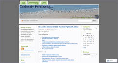 Desktop Screenshot of curiouslypersistent.wordpress.com