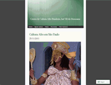 Tablet Screenshot of culturaafroyle.wordpress.com