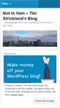 Mobile Screenshot of notinvain.wordpress.com