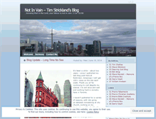Tablet Screenshot of notinvain.wordpress.com