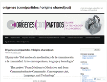 Tablet Screenshot of origenescompartidos.wordpress.com