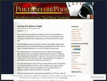 Tablet Screenshot of pokersharkpool.wordpress.com